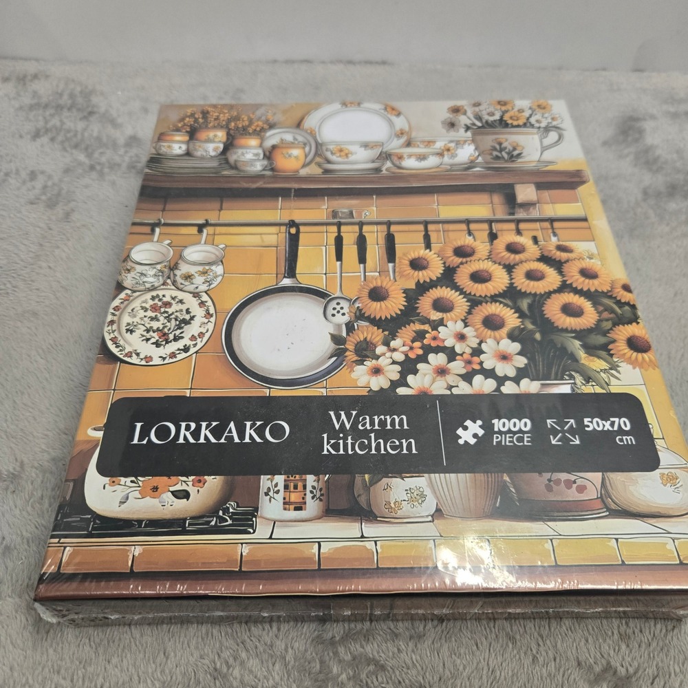 Lorkako Warm Kitchen Jigsaw Puzzle 1000 Piece Adult Sunflowers 50x70cm NEW
